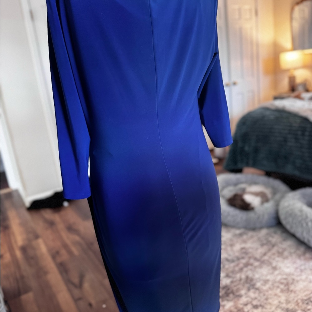 Ralph Lauren Royal Blue Long Sleeve Dress - Picture 5 of 6